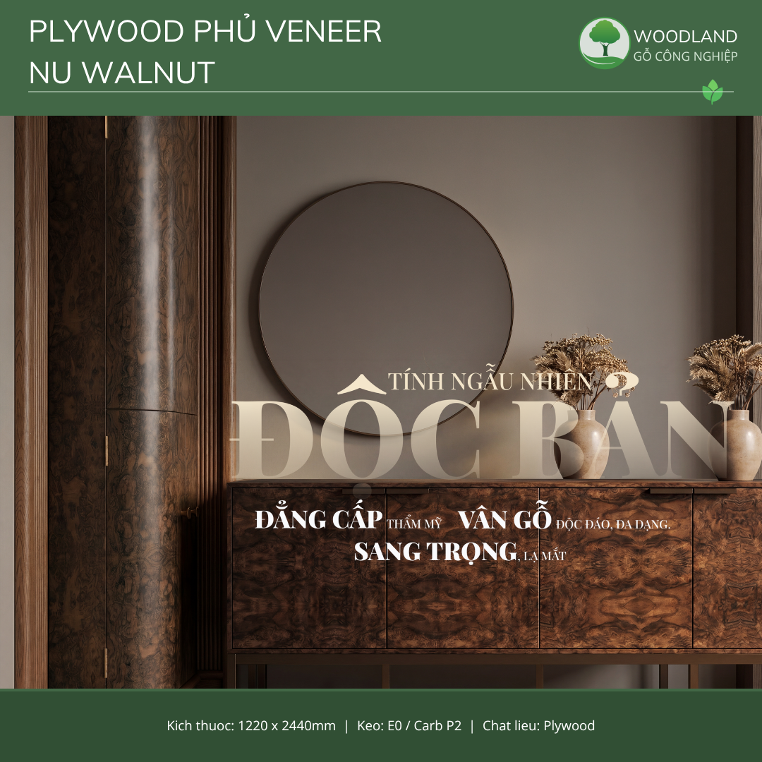 Plywood with Nu Walnut Veneer
