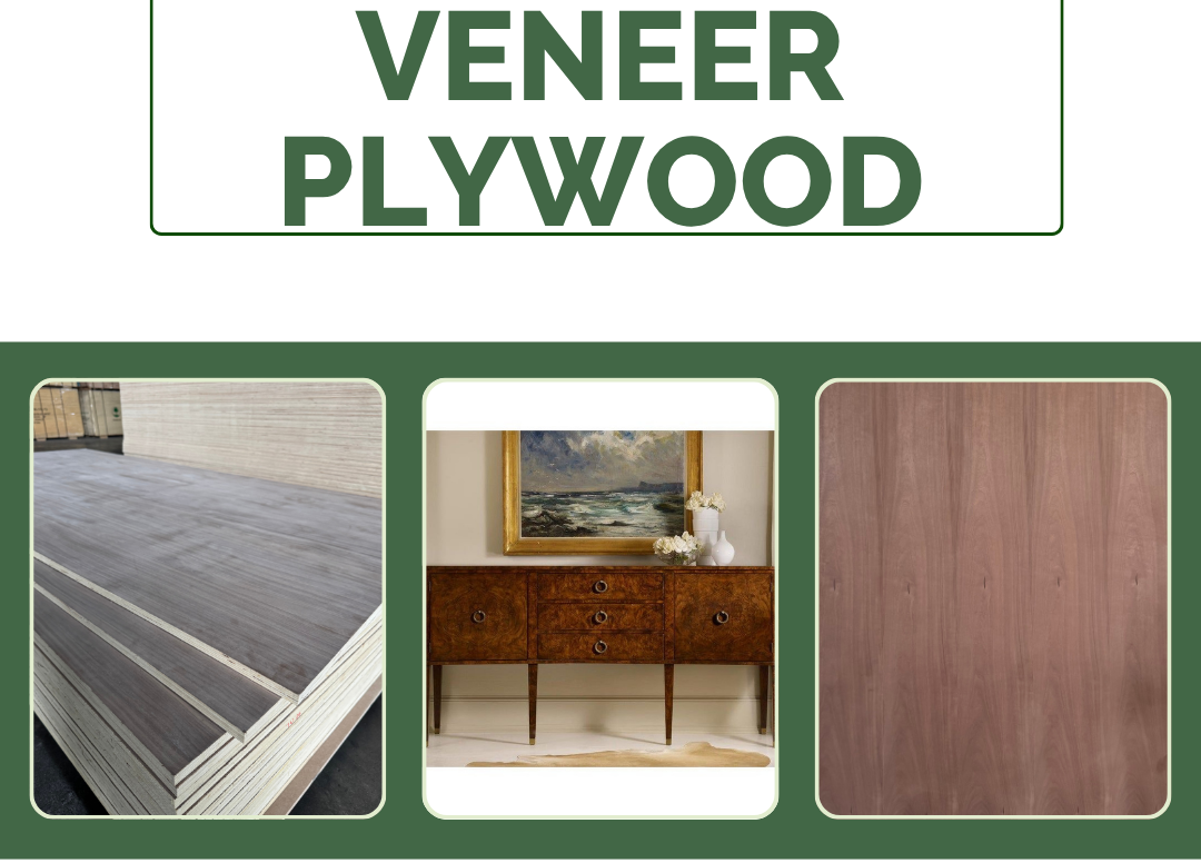 Veneered plywood