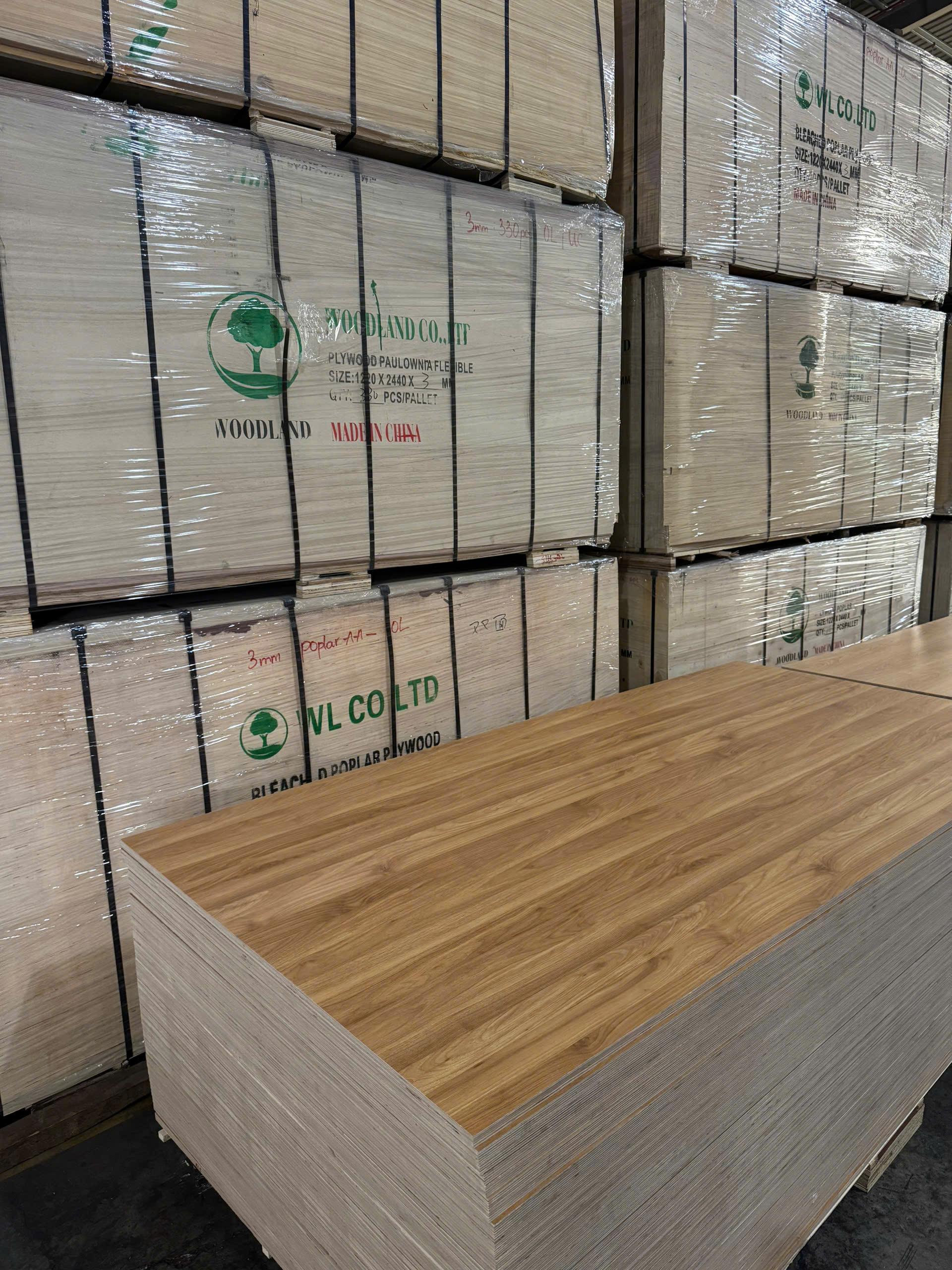 Plywood Melamine - WL828WQ - Yellow Ash 6