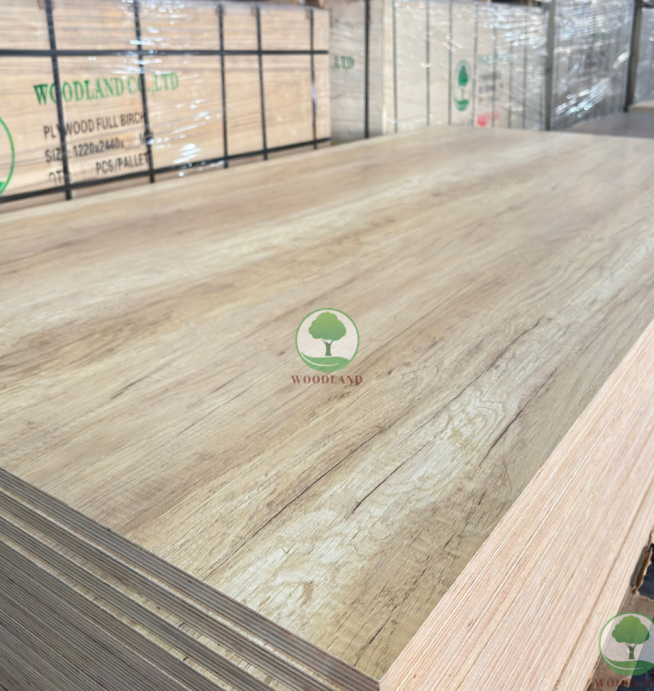 Plywood Melamine - WL814EV - Grain Oak 2